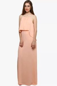 Peach Maxi Dress - Best Gifts for Girlfriend